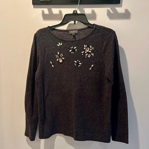The Limited Black Embellished Top